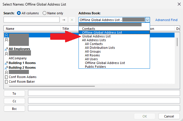 Global Address List